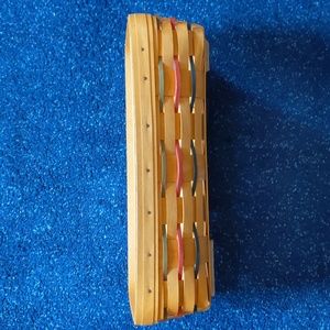 2001 Longaberger Basket with liner, 14x7, vintage, signed, authentic